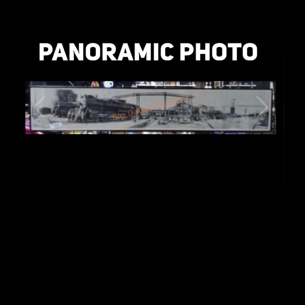 Train Yard Panoramic Photo 55"x10"